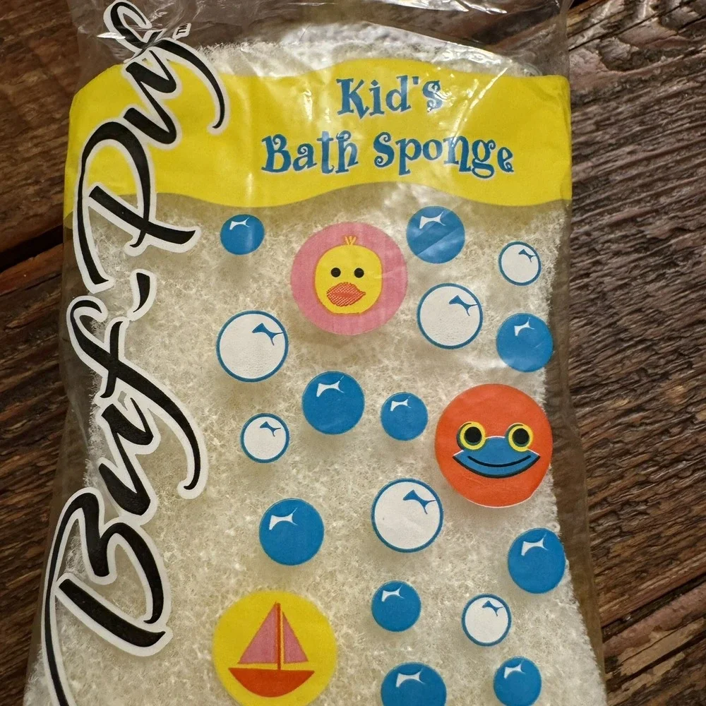 Buf-Puf Kids Bath Sponge 3M Vintage 2003 New Deadstock Yellow Vintage Bath‎ Time